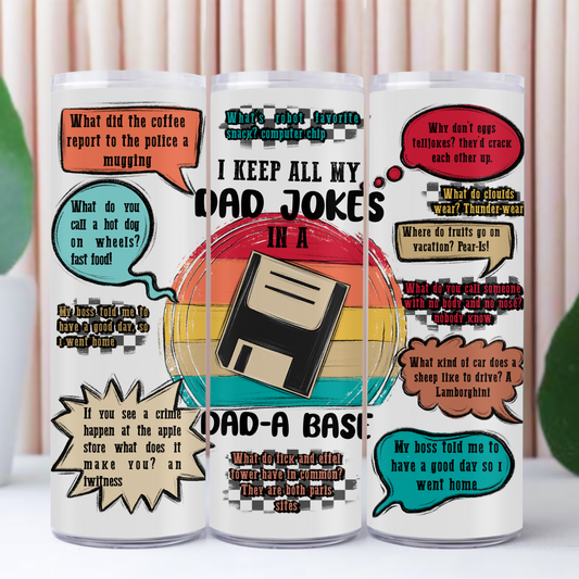 Dad Jokes Tumbler – Funny Gift with Assorted Classic Puns