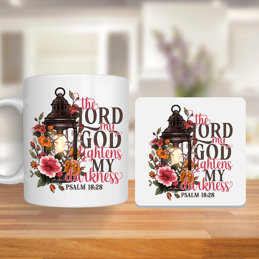 Bible Verse Mug & Coaster Set – Inspirational Christian Gift