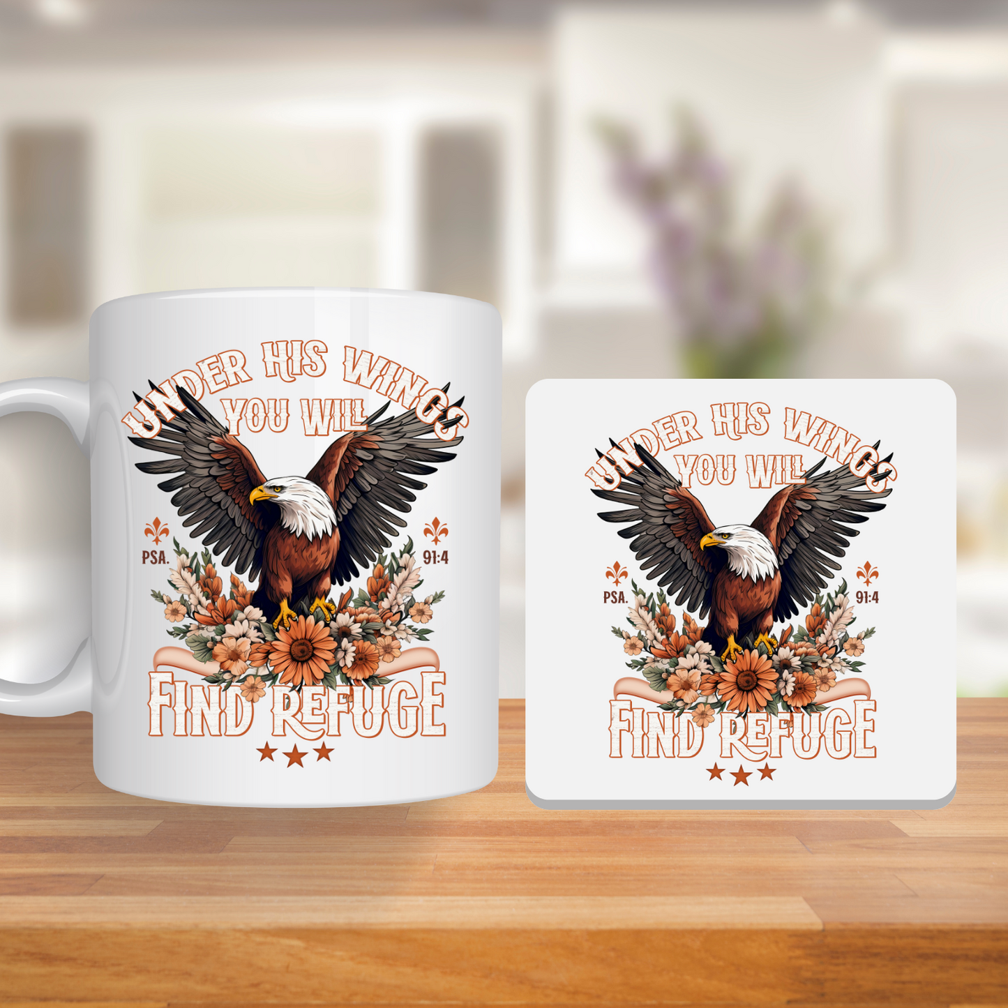 Bible Verse Mug & Coaster Set – Inspirational Christian Gift