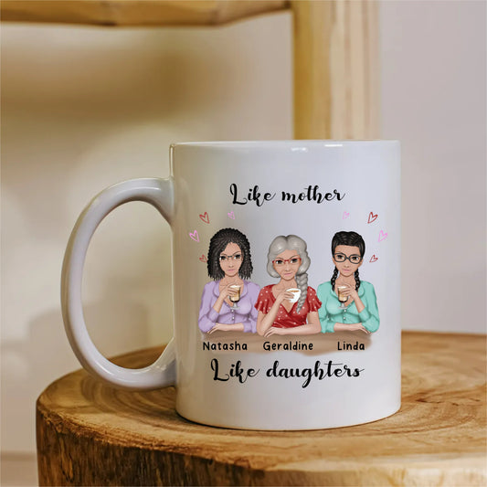 Like Mother Like Daughter(s) Mug – Custom Family Photo Gift
