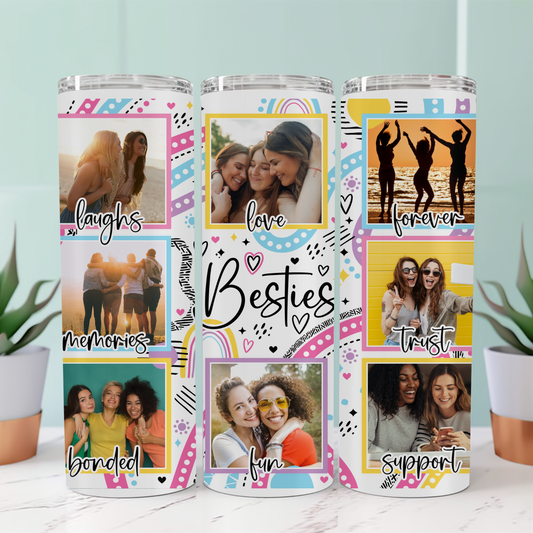 BESTIES PHOTO TUMBLER