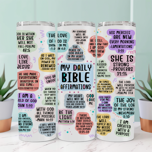 Bible Affirmations Tumbler