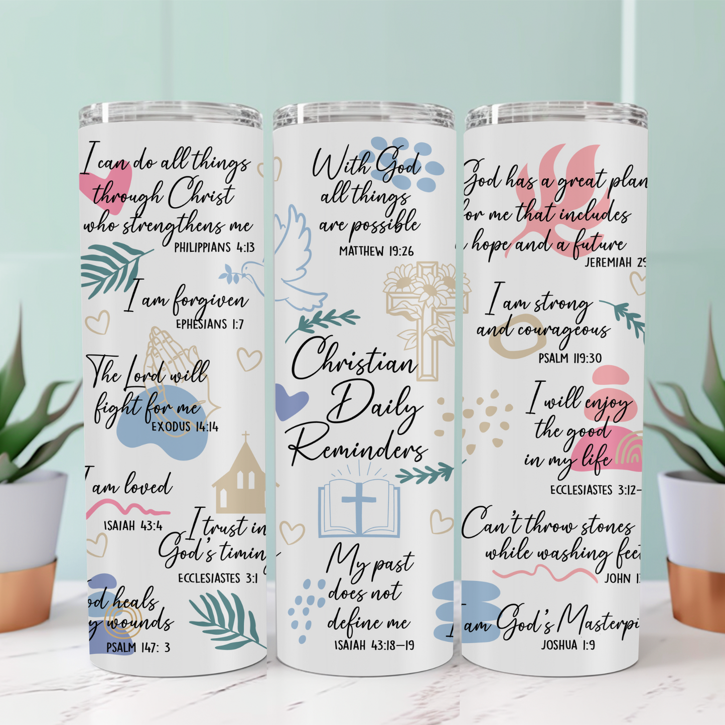 Bible Affirmations Tumbler