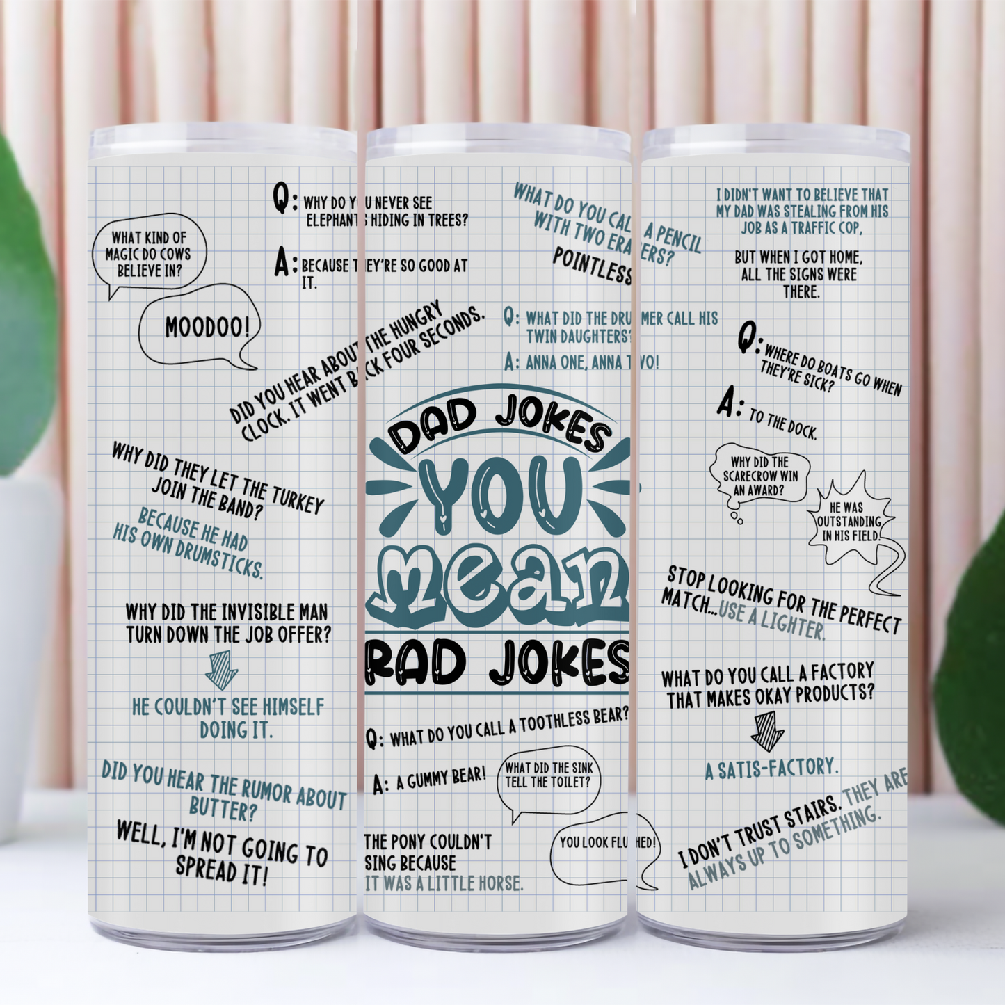 Dad Jokes Tumblers