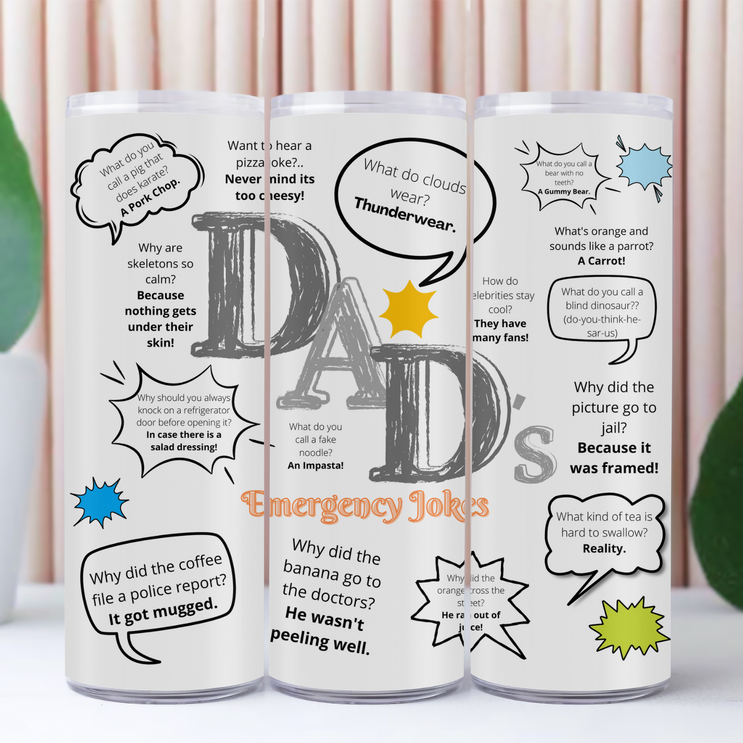 Dad Jokes Tumblers