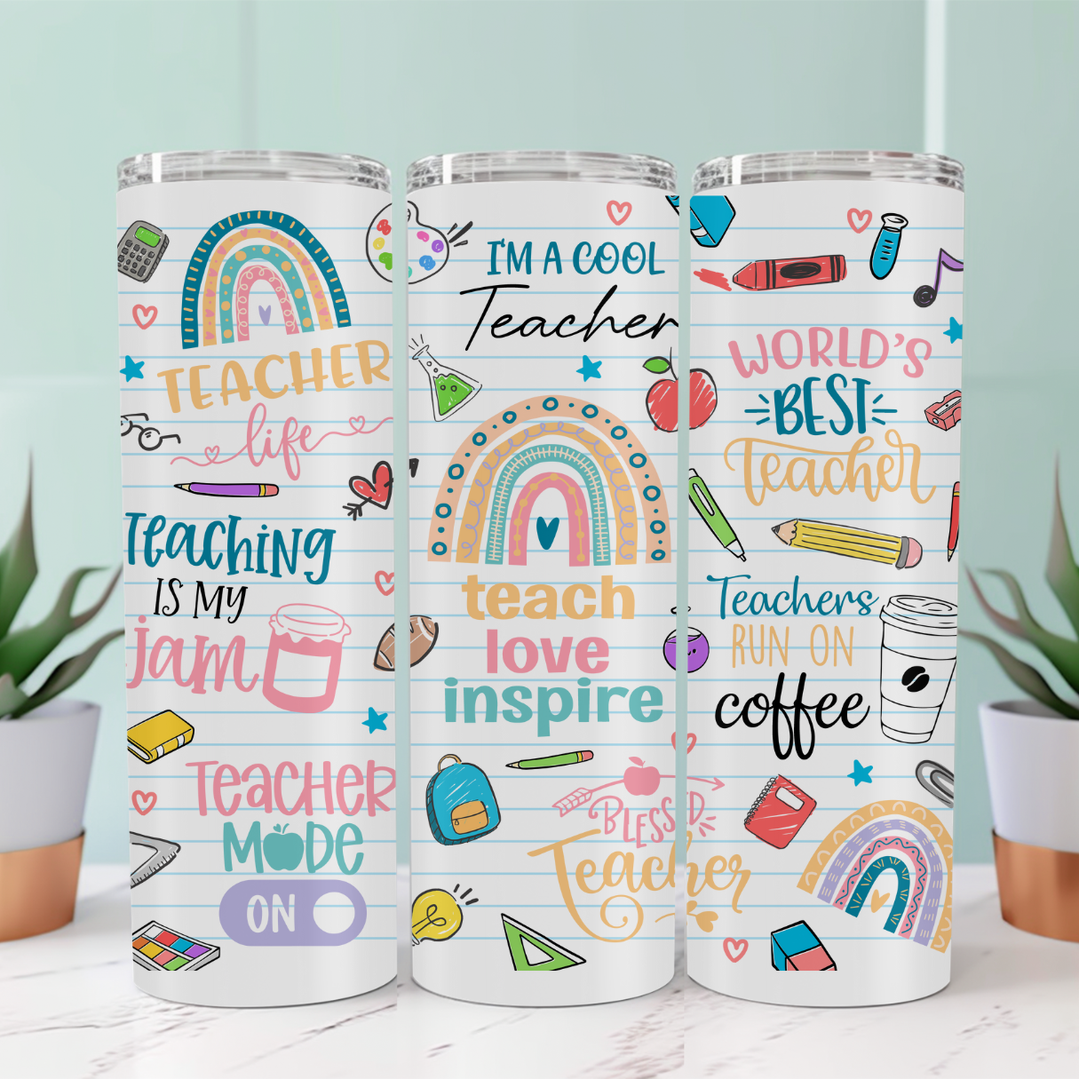 Teacher Affirmation Tumblers