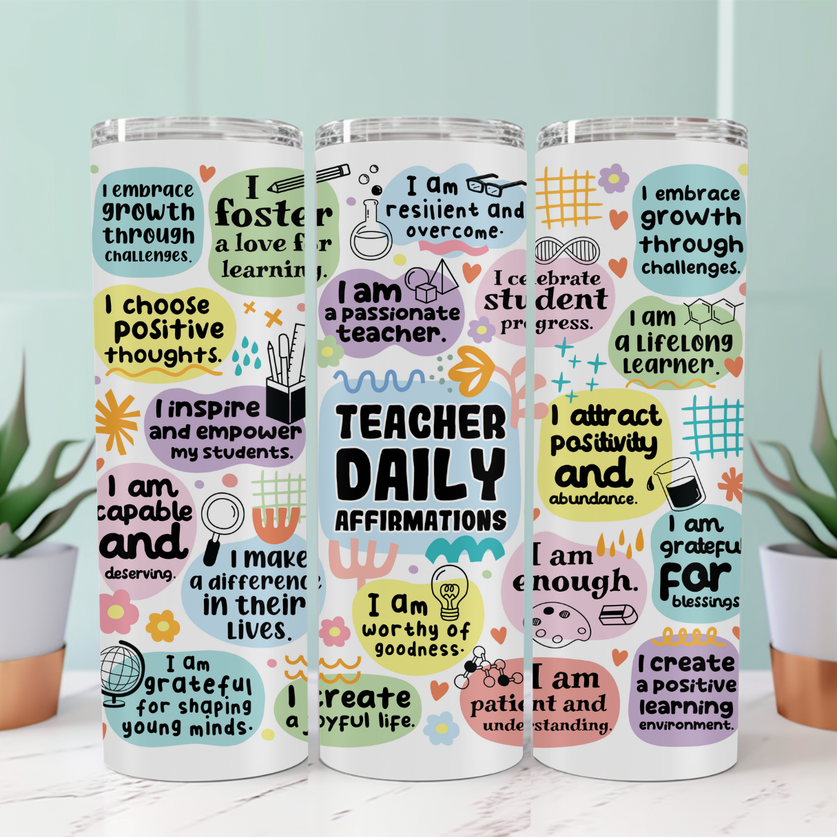 Teacher Affirmation Tumblers