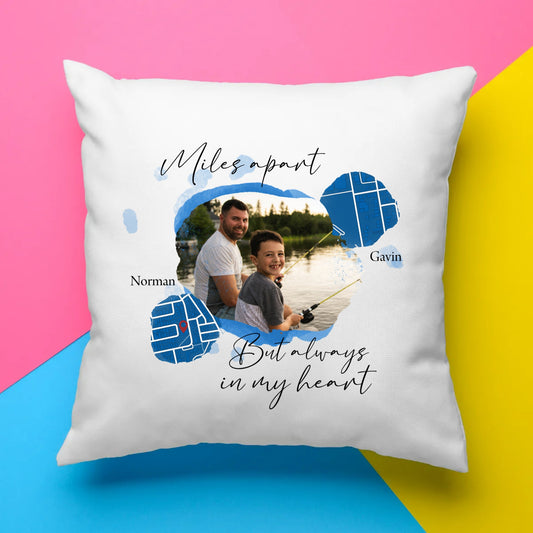 Dad/Mom Miles Apart Scatter Cushion