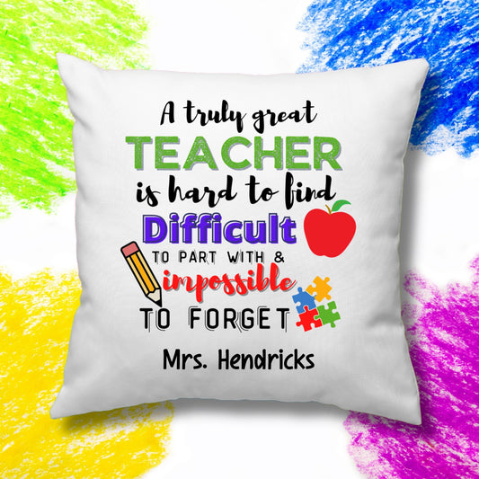 Teacher's Appreciation Scatter Cushion - 25cm